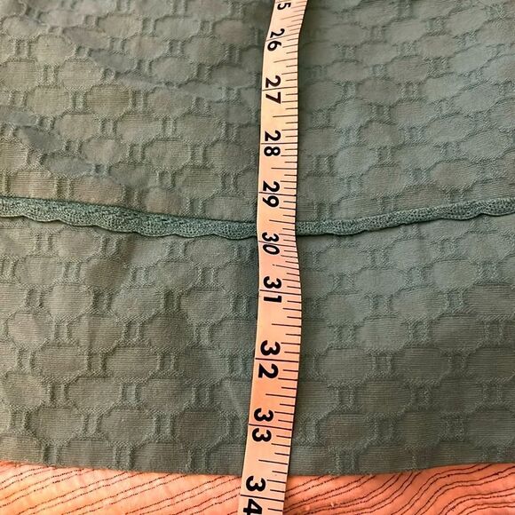 Anthropologie maeve Aqua Carrillo Shift Dress  retro Teal Textured Sleeveless  2 - Picture 6 of 7